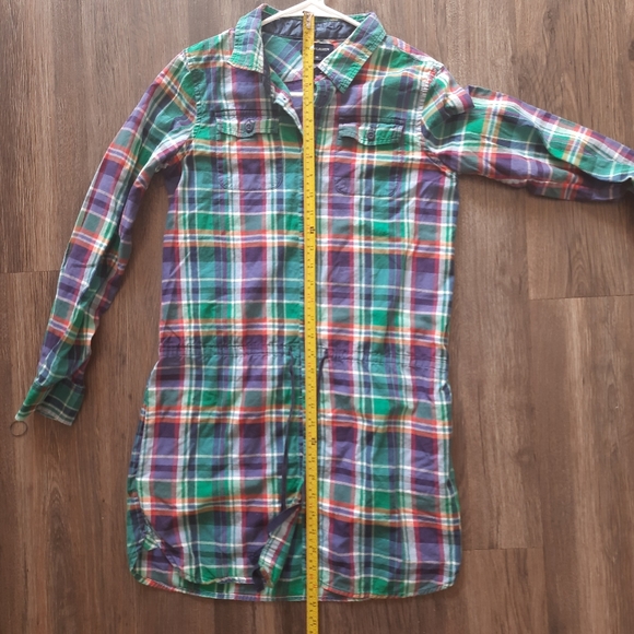 Ralph Lauren Plaid Check Kids Girls Size 16 Tie Top Blouse Stylish 100% Cotton - Picture 5 of 11